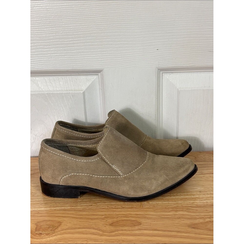 FREE PEOPLE Brady Suede Pointed Toe Slip-On Loafer Bootie Size 38 / 7